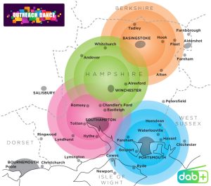 Outreach Dance DAB+ Coverage Map